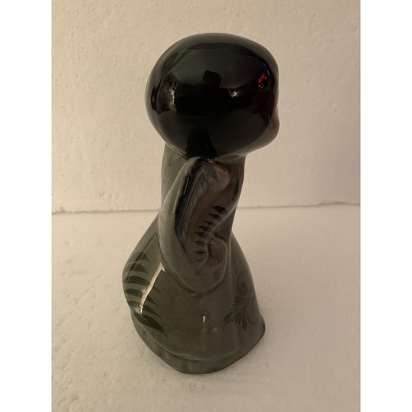 ANGEL HANDCRAFTED TONALA FIGURINE MEXICO VINTAGE CERAMIC 6" INCHES TALL - Picture 6 of 11